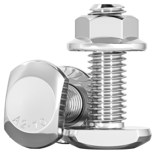 M5M6-M20 304不锈钢T型螺丝槽用螺栓T形压板螺钉法兰螺母套装GB37