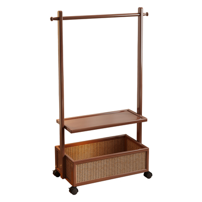 落地式挂衣架卧室衣帽架新款可移动置衣架非实木多功能衣服收纳架