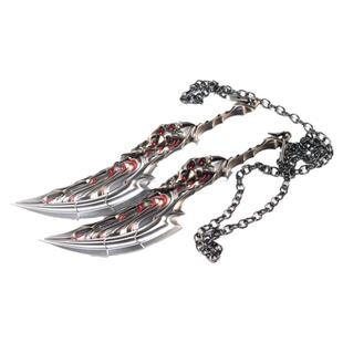 无畏契约游戏周边洪荒怒焰双斩单手全金属武器模型工艺品兵器摆件