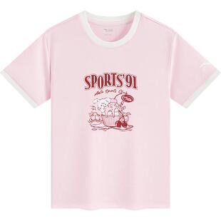 安踏儿童水果T女童短袖T恤2026夏季新款纯棉短t半袖小女孩上衣