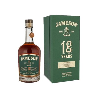 欧洲直邮Jameson爱尔兰威士忌礼盒18年细腻劲足浓香丝滑香醇700ml