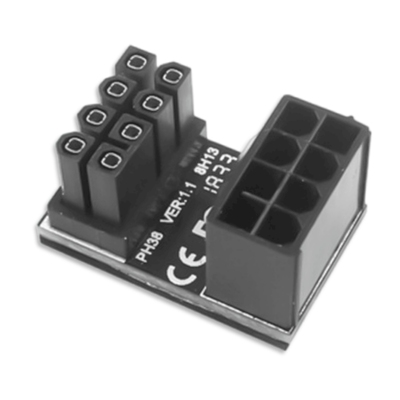 显卡电源线供电弯头转向头8pin