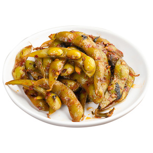 紫苏毛豆藕片下酒菜素食小吃