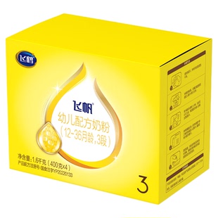 25年12月产幼儿奶粉飞鹤飞帆3段四联包1600g新国标正品源码