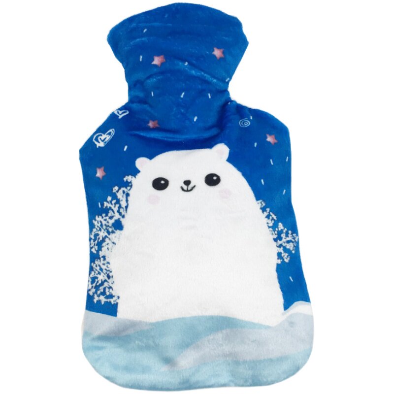正品上海永字牌加厚橡胶热水袋中大特大号平斜纹注水暖水袋送布套