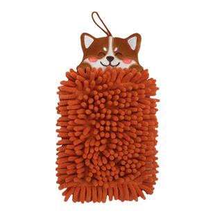 雪尼尔擦手巾挂式超强吸水加厚家用厨房擦手布可爱卫生间插手毛巾