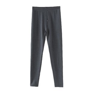 【羊毛蚕丝!暖烘烘!】2024秋冬男士加厚保暖打底裤舒适护膝秋裤