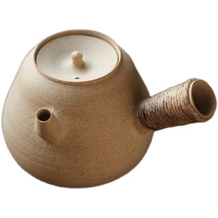 玩物集 白泥砂铫日本凉炉炭炉汤沸烧水壶煮茶 白陶壶茶炉工夫茶碳