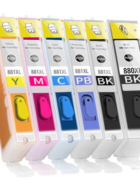 适用佳能TS8380墨盒PGI-880 CLI-881 TS9580 TS708T TS8180 8280 TR8580 9180 6180 6280 6380彩色打印机墨水