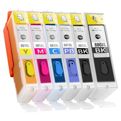 适用佳能TS8380墨盒PGI-880 CLI-881 TS9580 TS708T TS8180 8280 TR8580 9180 6180 6280 6380彩色打印机墨水