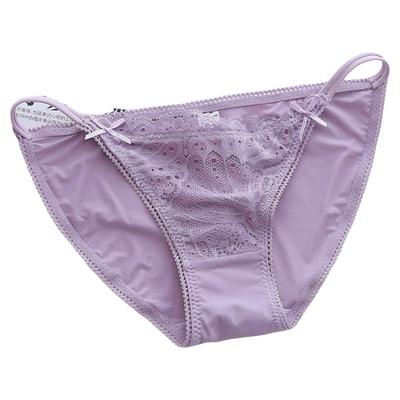 蝴蝶结包臀低腰无痕冰丝三角裤