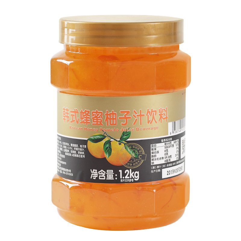 鲜活韩式果粒饮料浓浆蜂蜜柚子茶