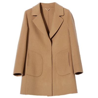 2021秋冬反季双面羊绒女妈妈大衣