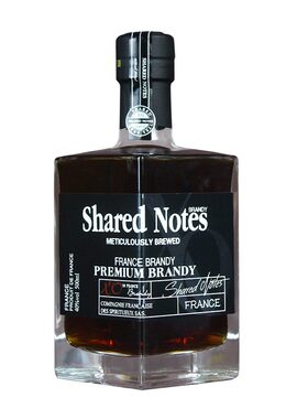 SHAREDNOTES白兰地XO洋酒法国进口40度烈酒可乐桶调酒基酒礼盒装