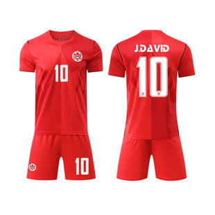 2026加拿大球衣世界比赛足球队服成人儿童小学生足球训练服定制杯
