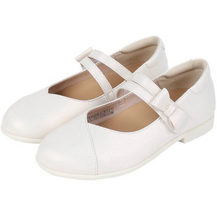 Dr.Kong江博士童鞋春款米色公主皮鞋女童单鞋宝宝礼仪鞋