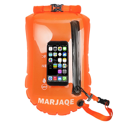 跟屁虫游泳专用气囊浮标成人防溺水户外双气囊救生圈漂浮球可储物