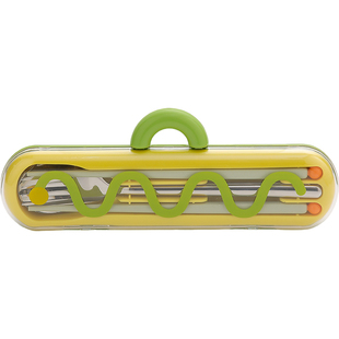 创意餐具盒家用筷子勺子叉子收纳盒套装学生上班族外出的便携餐具