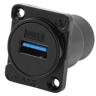 艾威尚D型双通母座高速USB3.0数据免焊接对接信息盒模块机箱前置