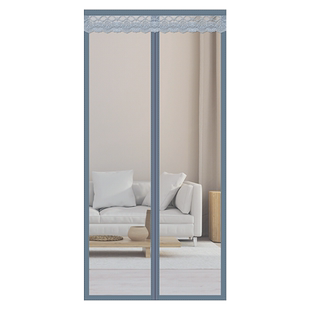 全磁条防蚊门帘夏季家用隔断纱门纱窗网磁吸魔术贴免打孔磁性蚊账