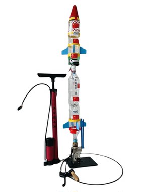 三级水火箭二级分离器材料发射器