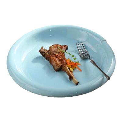 意面盘子ins风高级感2025新款陶瓷家用菜盘现代蓝色餐具高颜值