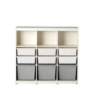 hanssem汉森儿童收纳柜实木矮柜宝宝玩具柜储物柜环保婴儿置物柜