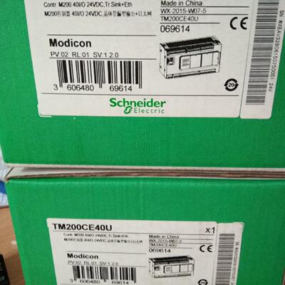 议价施耐德PLC模块TM241CEC24R可编程逻辑控制器集成1个以 太网口