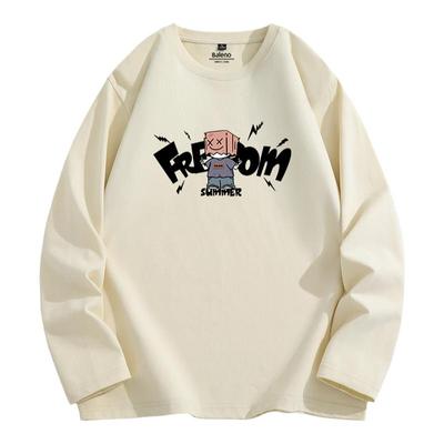 班尼路t恤男青少年纯棉长袖