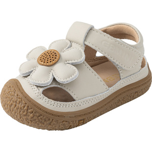 英贝米尼轻稳凉鞋女宝宝鞋子夏季1到3岁包头儿童鞋女童公主鞋婴儿