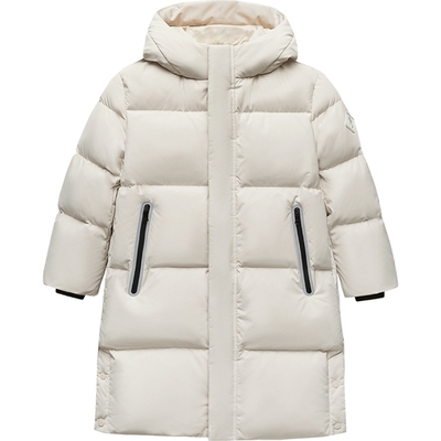 【三防】迷你巴拉巴拉男女童长款羽绒服冬季新款红色羽绒外套加厚