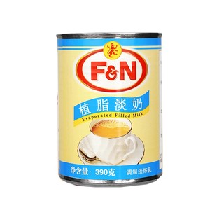 马来西亚进口FN星狮植脂淡奶调制淡炼乳奶茶饮品咖啡390g*5罐商用