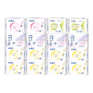 ABC清凉卫生巾日夜用姨妈巾垫KMS夏季超薄透气女专用整箱旗舰