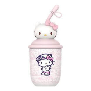 三丽鸥HelloKitty卡通保温杯女生可爱萌豹吸管水杯学生情侣咖啡杯