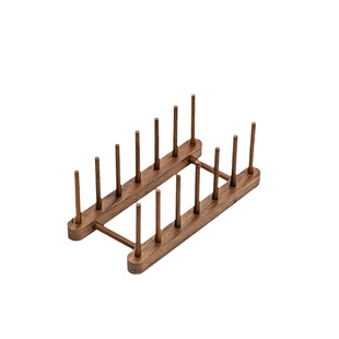 黑胡桃木普洱茶架子多层实木茶饼架展示架茶叶饼茶支架七子饼茶托