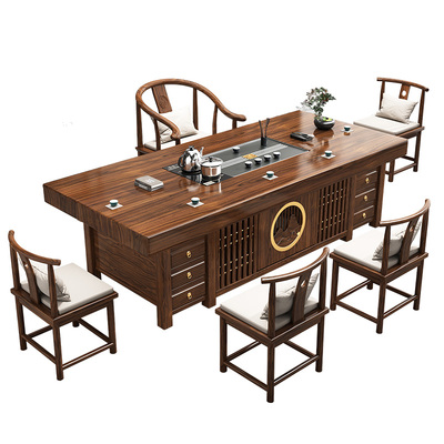 厂家直销实木大板茶桌椅组合