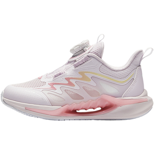 安踏儿童运动鞋追风7跑鞋女童鞋2026秋季款小童跑步鞋纽扣女跑鞋