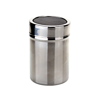 带盖子不锈钢抹茶细网纱撒粉罐