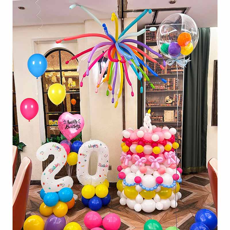 生日场景布置气球套装成人男儿童装饰生日快乐气球女孩生日派对