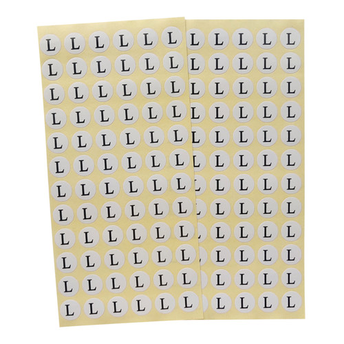圆形服装尺码贴不干胶大小码标签贴纸XS-6XL码直径1.4cm可定制做