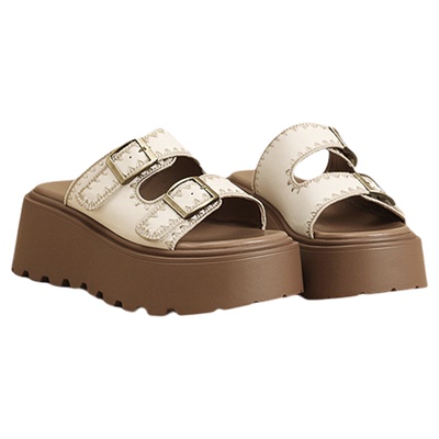 达芙妮2025新款时尚百搭厚底拖鞋