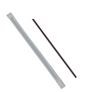 一次性白色三品茶热饮咖啡塑料奶茶小孔吸管斜口独立包装商用批发