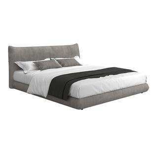 雅兰布艺床铺双人软靠实木布床现代简约主卧大床名牌婚床 珊瑚海