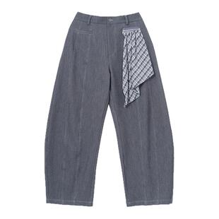 Holocene美式潮牌秋季新款抗皱垂感休闲裤男款宽松型阔腿裤百搭