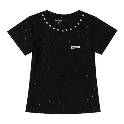INSstudios宝石钉珠满天星短袖