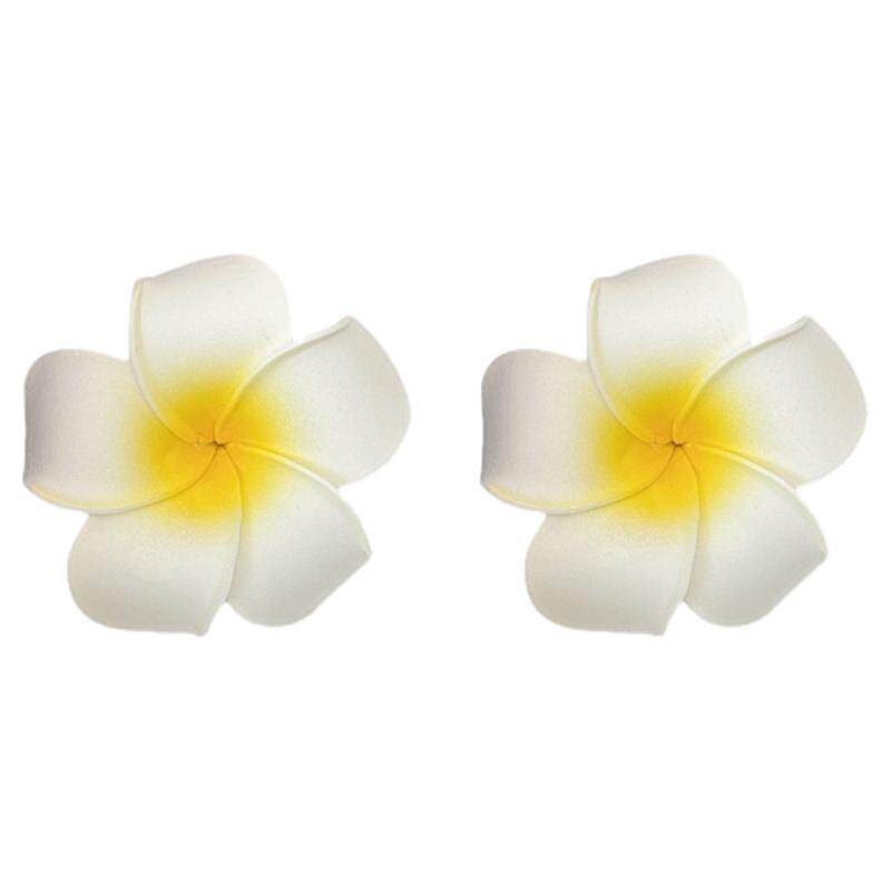 鸡蛋花发夹头饰2026新款发卡花朵耳边抓夹海边发饰边夹女侧边夹子