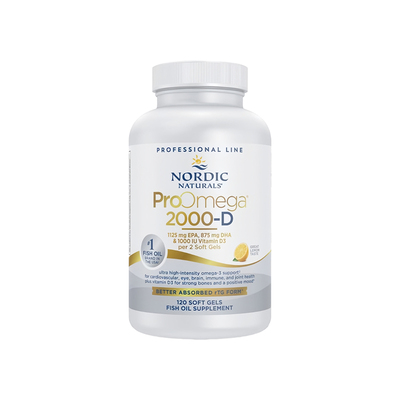 美国Nordic Naturals挪威小鱼ProOmega2000-D专业级鱼油含vd