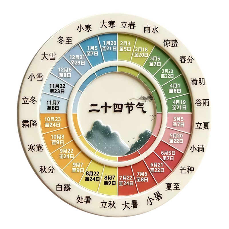 新款二十四节气磁吸冰箱贴