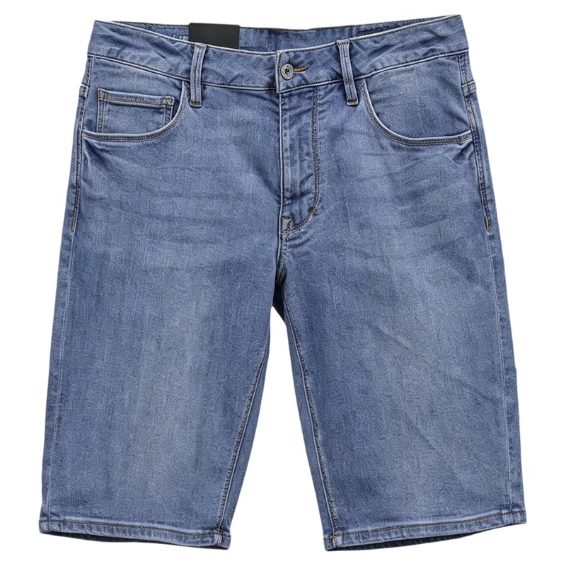 ABLEJEANS男士直筒五分牛仔中裤