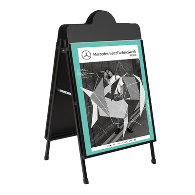 户外防风铁质KT板展架喜茶海报架